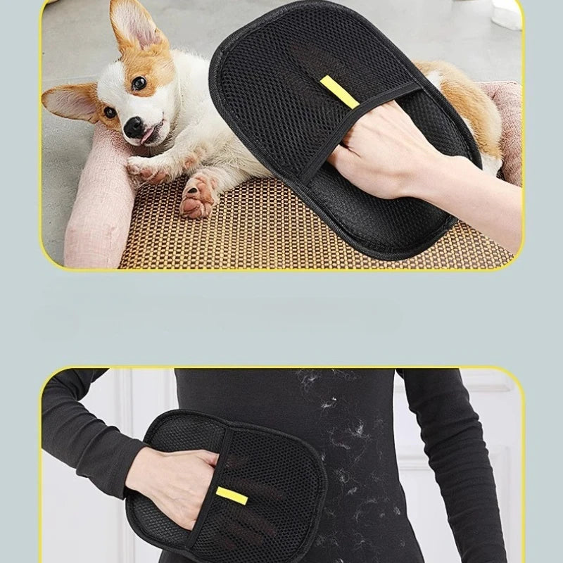 Pet Hair Remover Portable Washable Clothes Hair Dehairing Gloves Pet Cleaning Products Pet Accessories.
