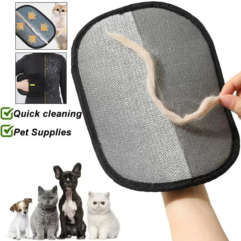 Pet Hair Remover Portable Washable Clothes Hair Dehairing Gloves Pet Cleaning Products Pet Accessories.