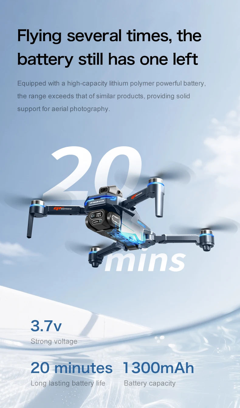 GT8 PRO 4K Drone - 4.3" Screen | GPS Obstacle Avoidance | 8K Dual Camera