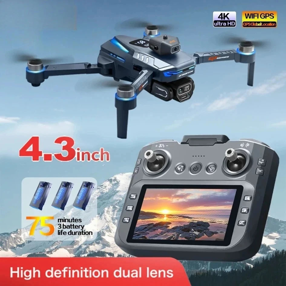 GT8 PRO 4K Drone - 4.3" Screen | GPS Obstacle Avoidance | 8K Dual Camera