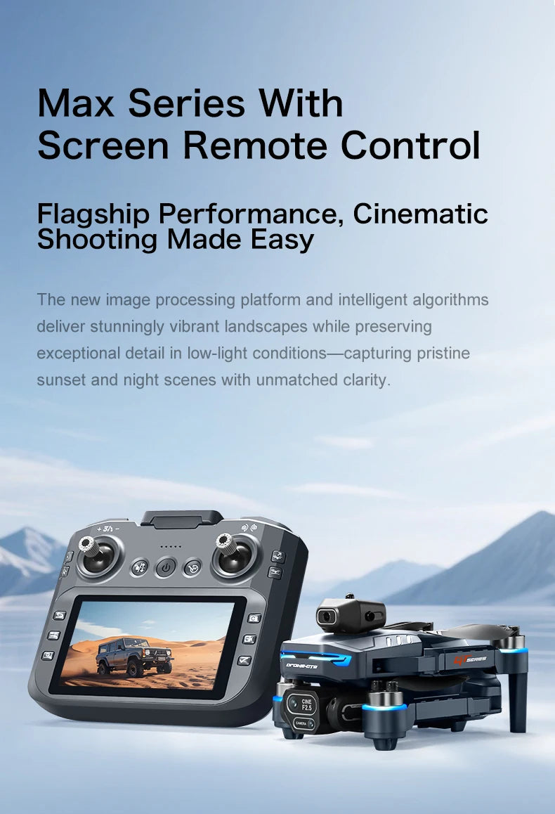GT8 PRO 4K Drone - 4.3" Screen | GPS Obstacle Avoidance | 8K Dual Camera