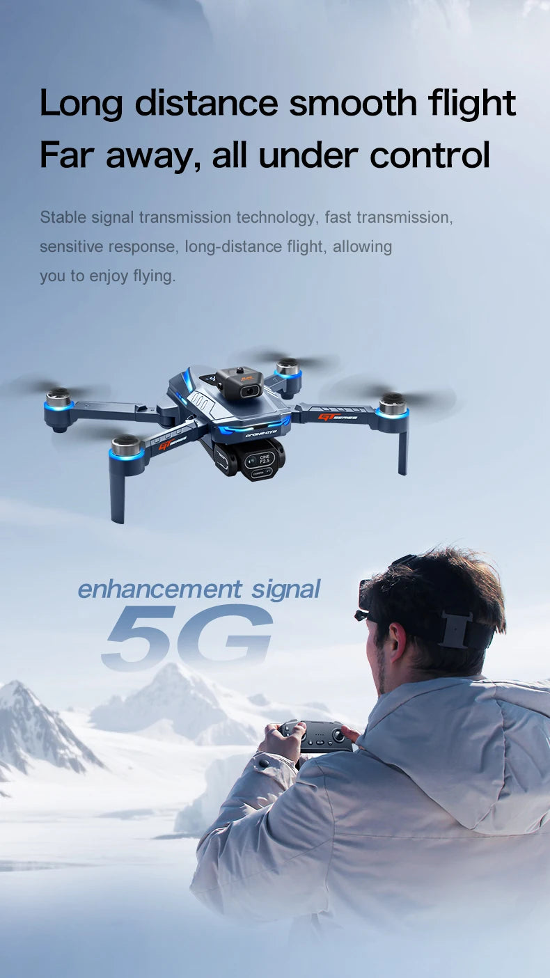 GT8 PRO 4K Drone - 4.3" Screen | GPS Obstacle Avoidance | 8K Dual Camera