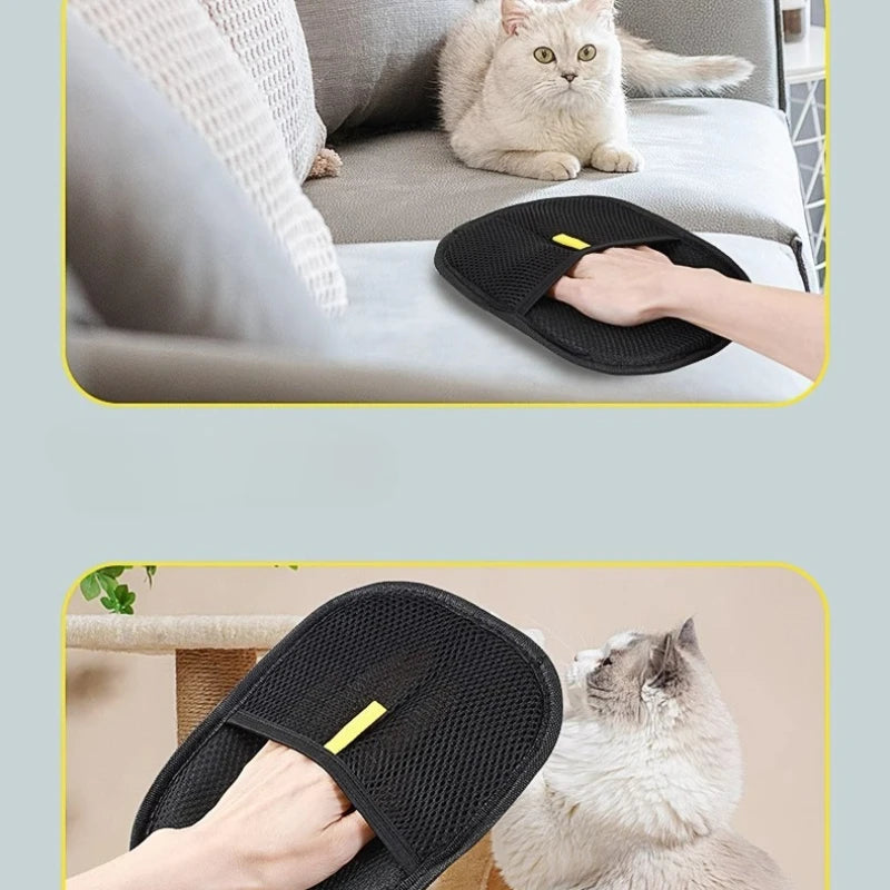 Pet Hair Remover Portable Washable Clothes Hair Dehairing Gloves Pet Cleaning Products Pet Accessories.