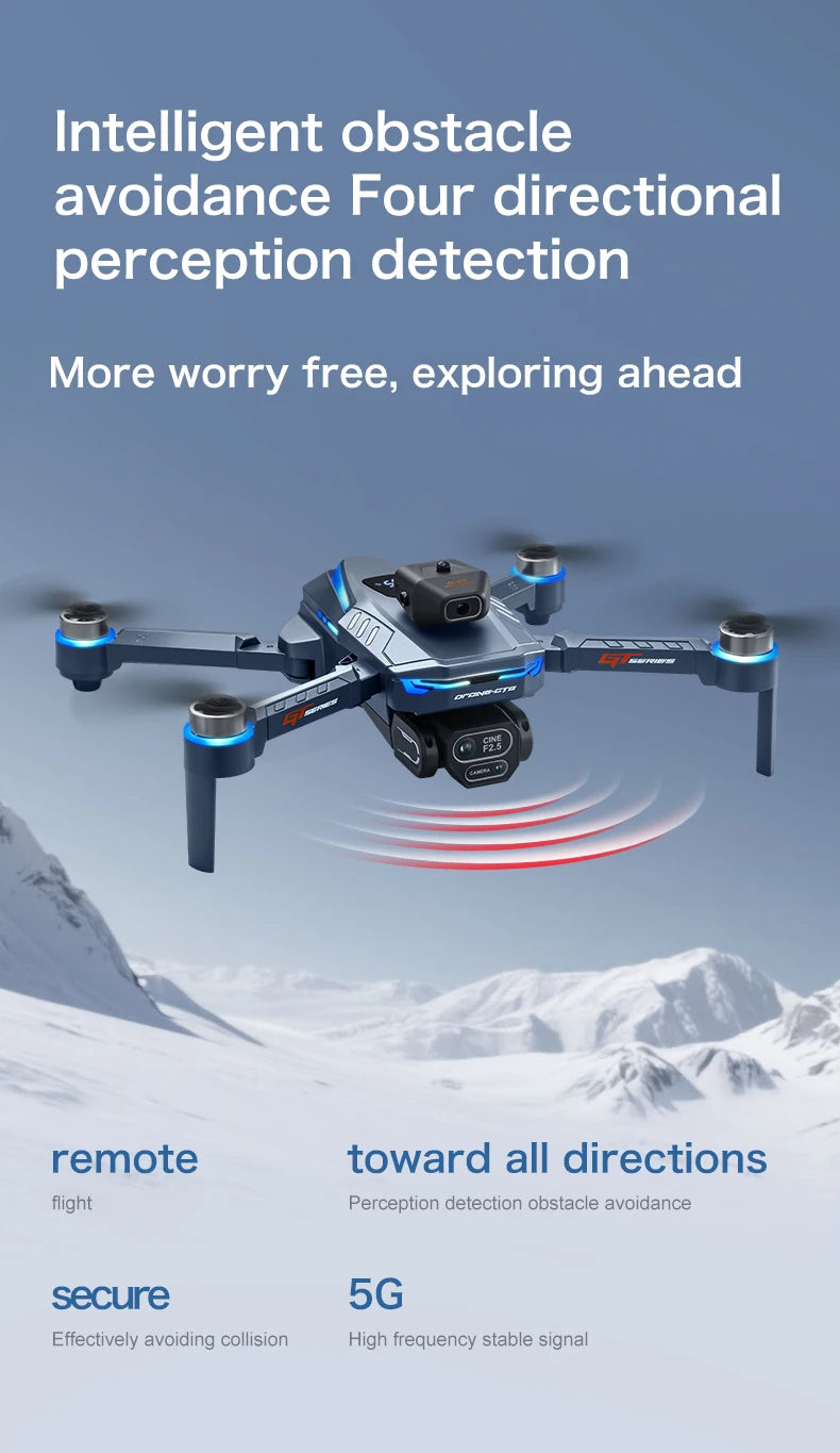 GT8 PRO 4K Drone - 4.3" Screen | GPS Obstacle Avoidance | 8K Dual Camera