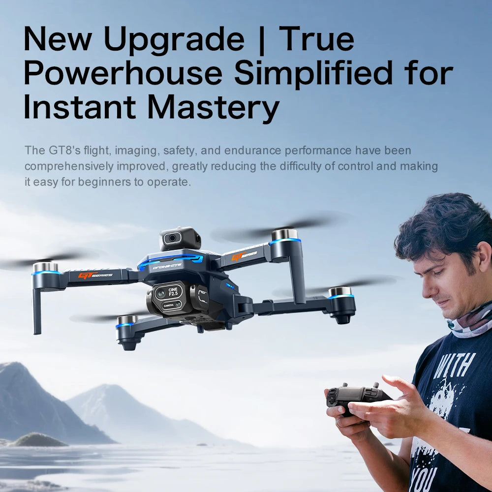 GT8 PRO 4K Drone - 4.3" Screen | GPS Obstacle Avoidance | 8K Dual Camera