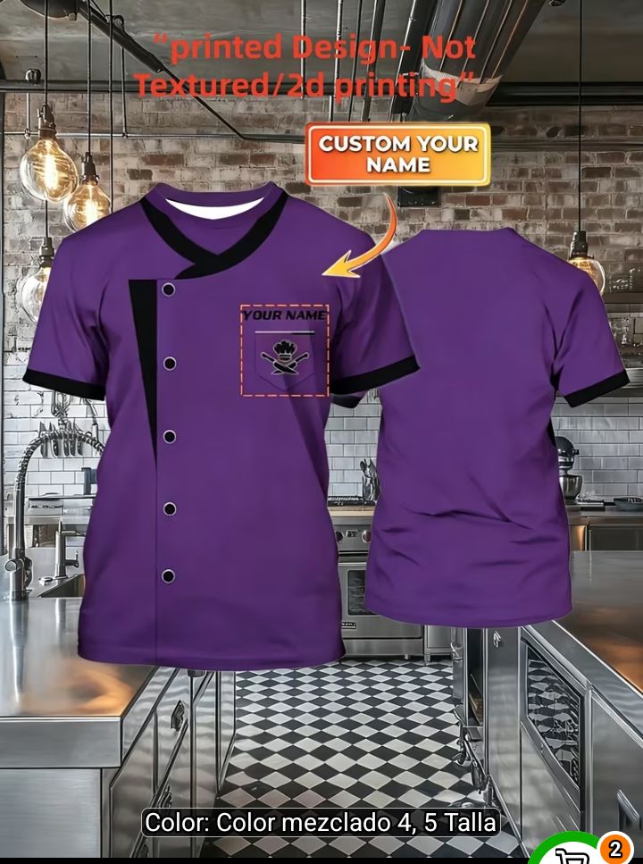 Camisa morada personalizada